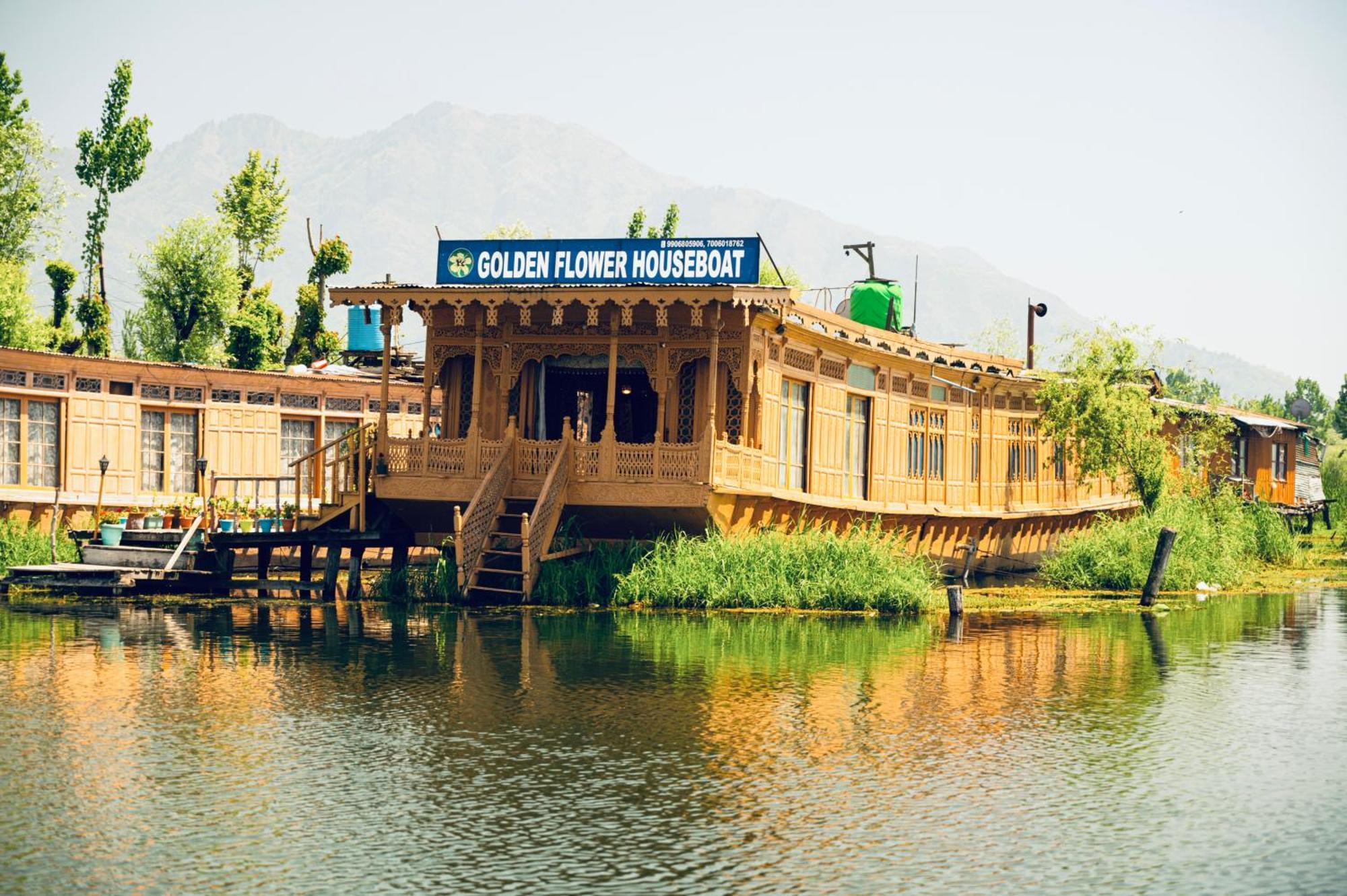 Golden Flower Heritage Houseboat Hotell Nagin Bagh Exteriör bild